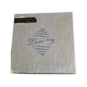 Rare MCM Vintage Set of 4 Demi-Tray Saucer Ashtray Clips L.M. Gowin MFG Co Retro